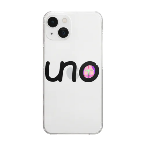 UNOロゴ×ドットビキニヒップ Clear Smartphone Case