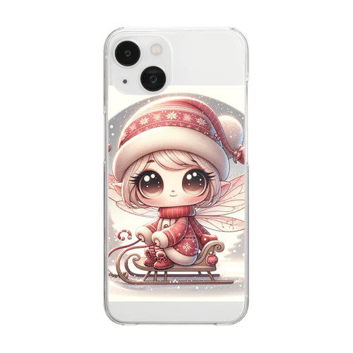 妖精のクリスマス Clear Smartphone Case