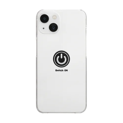 Switch ON Tシャツ Clear Smartphone Case