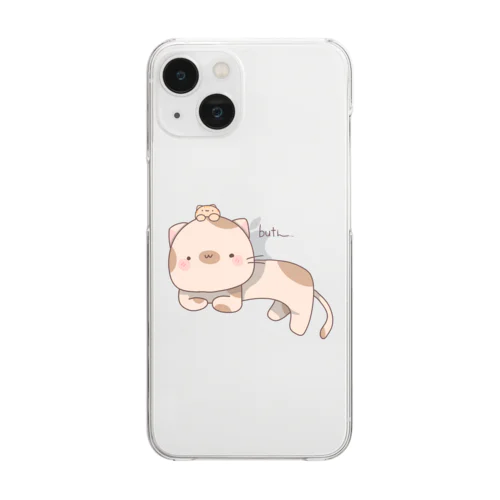 ぶちと子ねこ Clear Smartphone Case