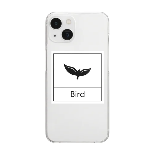 四角におさまるBird Clear Smartphone Case