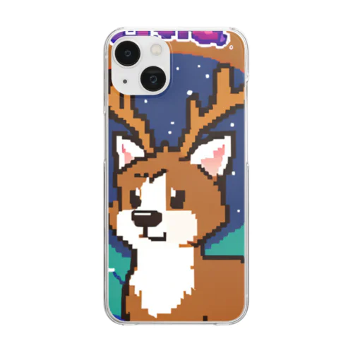 トナカイのドット絵　トナドット Clear Smartphone Case