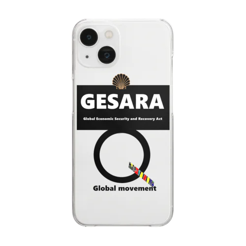 GESARA 【 Global Economic Security and Recovery Act 】 クリアスマホケース