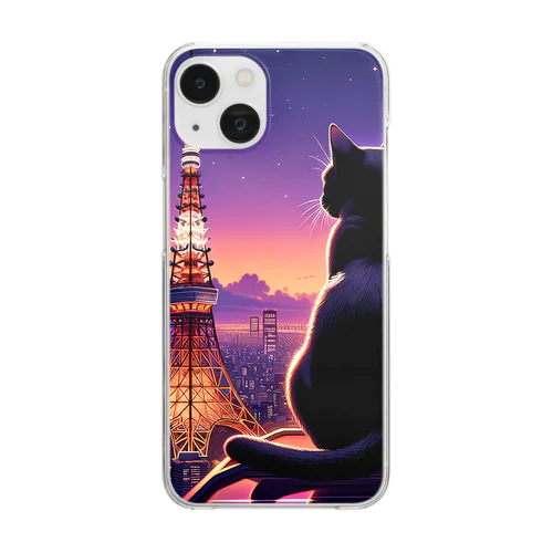 夢想猫グッズ Clear Smartphone Case