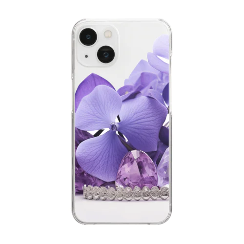 [2月]February-Amethyst&Violet Clear Smartphone Case