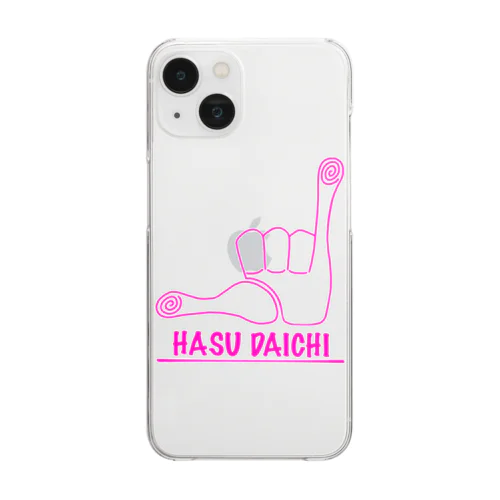 hasudaichi H&S Pink クリアスマホケース