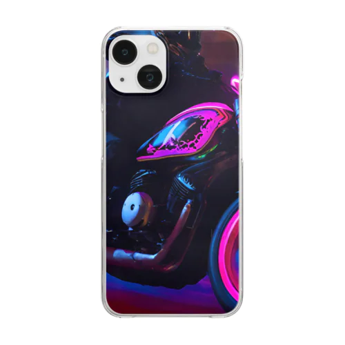 バイクのイラストグッズ Clear Smartphone Case