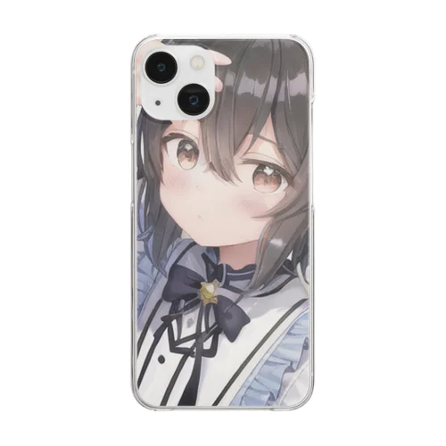 学校の中の少年 Clear Smartphone Case