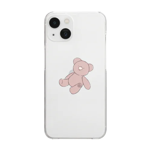 くまのまーくん Clear Smartphone Case