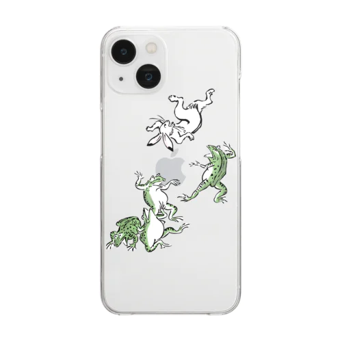 鳥獣戯画 Clear Smartphone Case