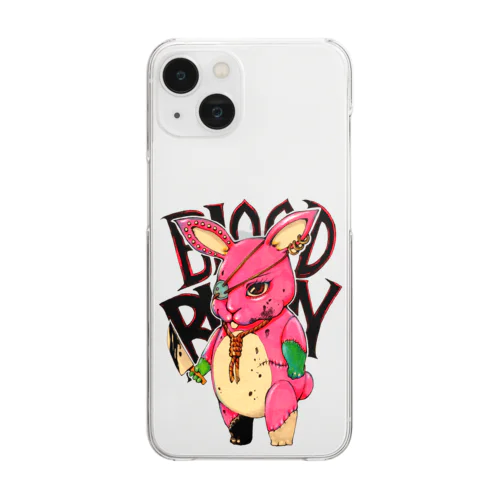 BLOOD BUNNY Clear Smartphone Case