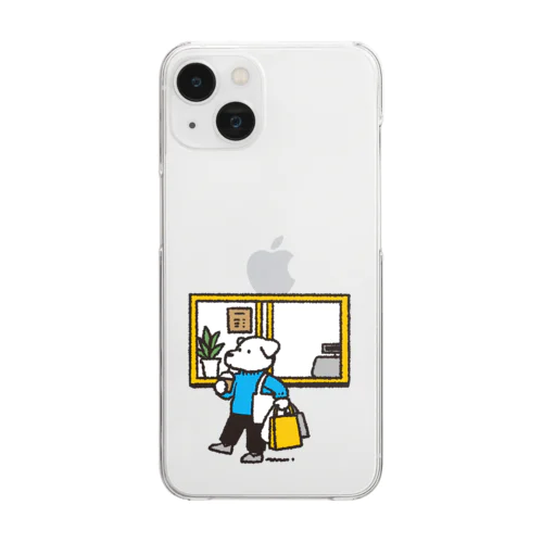 お買い物犬 Clear Smartphone Case