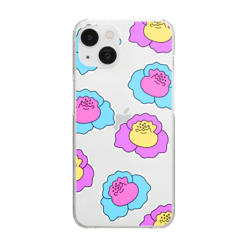 Pop Flower Clear Smartphone Case