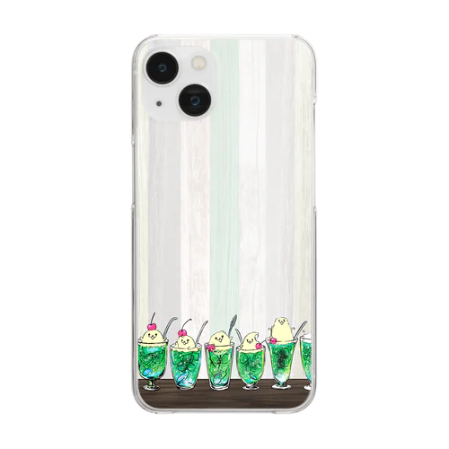 クリームソーダ先輩（7.5人前〜8人前） Clear Smartphone Case