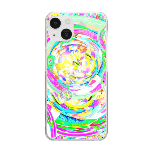 🌈✨シャボンシャワー✨🌈 Clear Smartphone Case