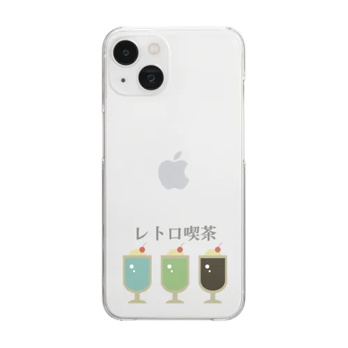 レトロ喫茶-雑貨 Clear Smartphone Case