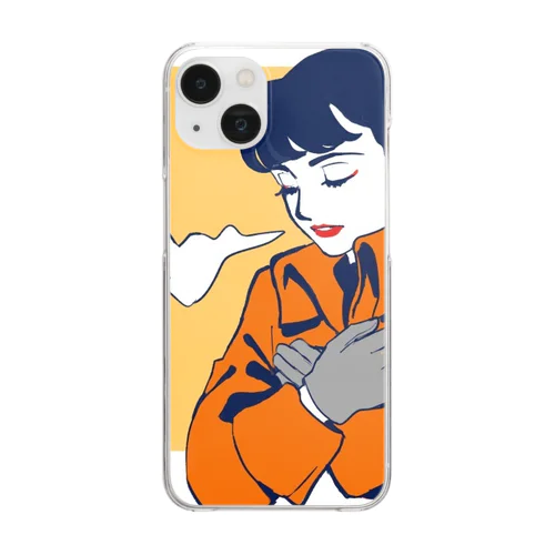 真冬の女の子 Clear Smartphone Case