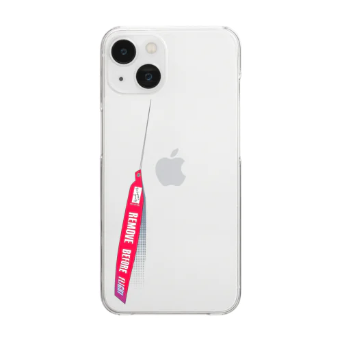 REMOVE BEFORE FLIGHT　clear Clear Smartphone Case