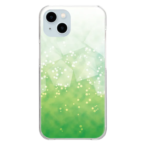 しゅわしゅわソーダ(緑) Clear Smartphone Case