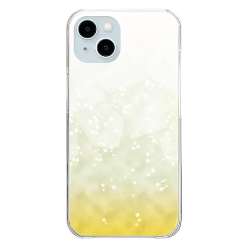 しゅわしゅわソーダ(黄) Clear Smartphone Case