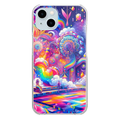 神聖リリスちゃん神殿 🌈💞29.サイケデリック宇宙バスターミナル Clear Smartphone Case