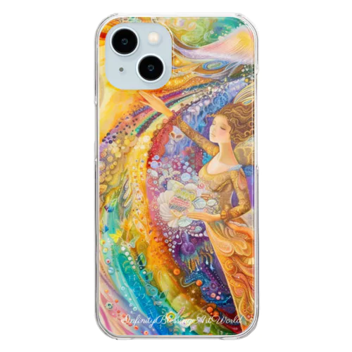 InfinityBlessingArtWorldアマテラス Clear Smartphone Case