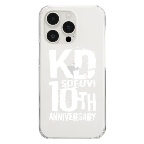 KD Sofubi 10th Anniversaryロゴ クリアスマホケース