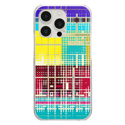 ピクセルマトリックス Clear Smartphone Case