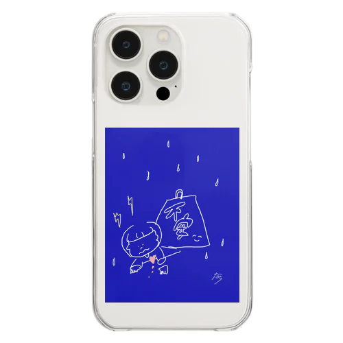 不安 Clear Smartphone Case