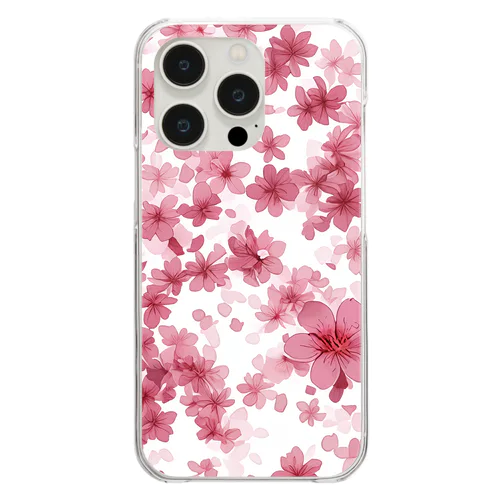 桜花漫舞 Clear Smartphone Case