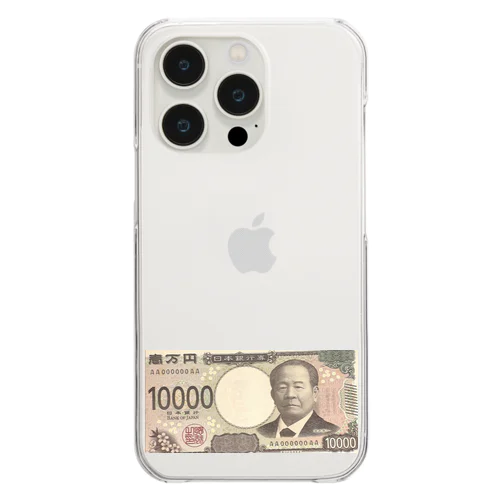 渋沢栄一　新一万円札プリント Clear Smartphone Case