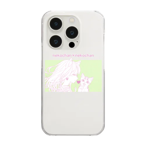 ネコチャン×ネコチャン Clear Smartphone Case