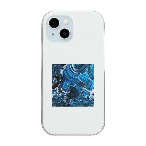 荒波 Clear Smartphone Case