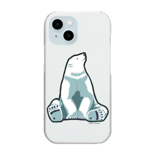 シロクマ ジレンマ　（あお） Clear Smartphone Case