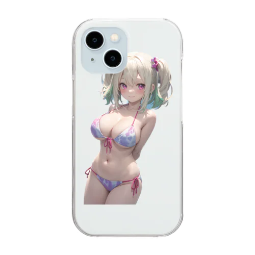 水着なつめちゃん Clear Smartphone Case