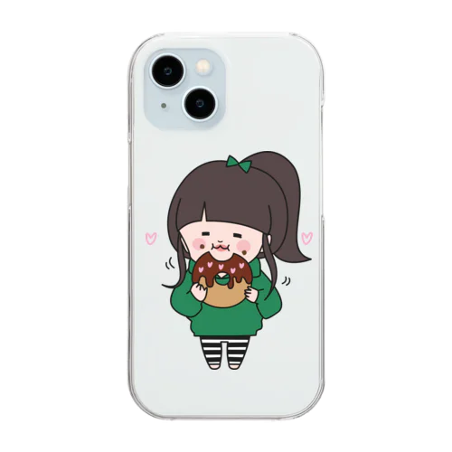 もこもぐもぐ Clear Smartphone Case