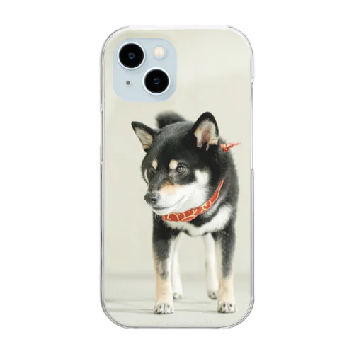 柴犬むさし Clear Smartphone Case