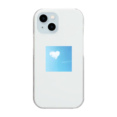 ハート雲 Clear Smartphone Case