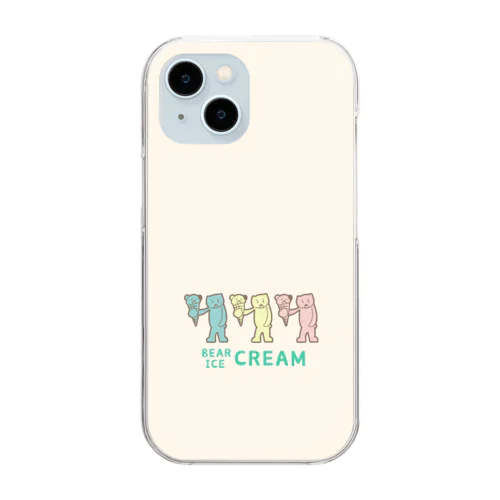 カラフルアイスクリーム Clear Smartphone Case