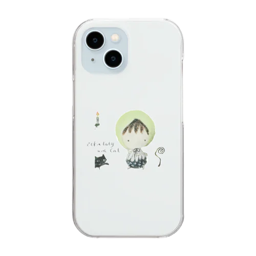 ずきんbabyと猫 Clear Smartphone Case