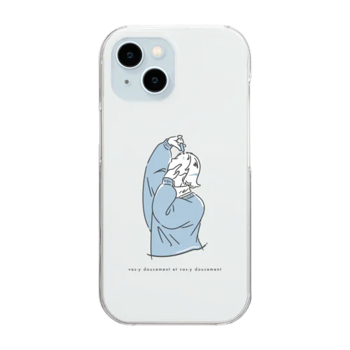 めぐすりさん Clear Smartphone Case