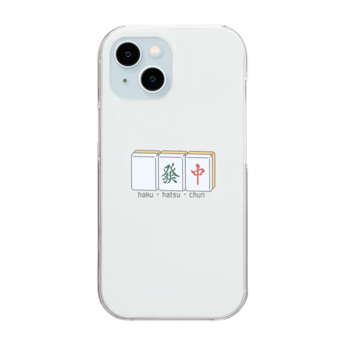 haku・hatsu・chun Clear Smartphone Case