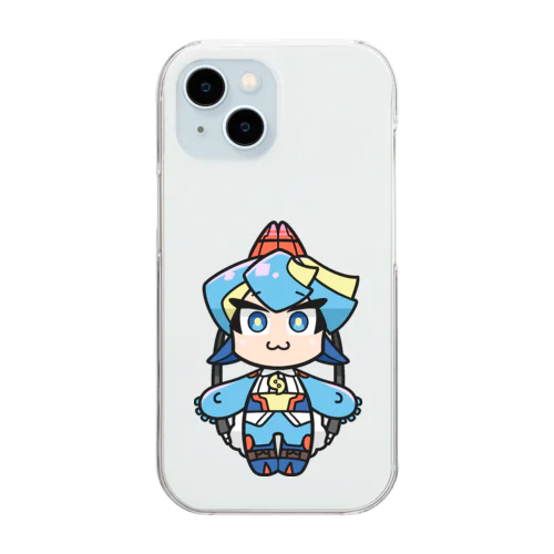 ちびバネ001 Clear Smartphone Case