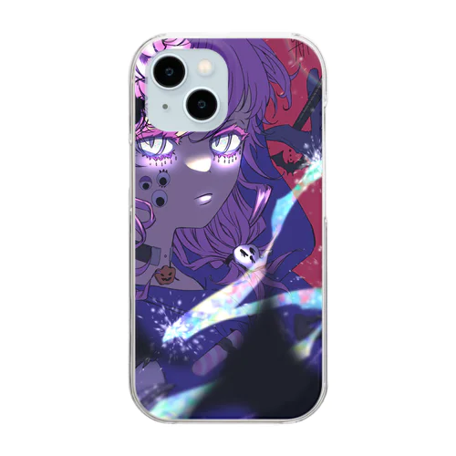 ハロウィンの魔女 Clear Smartphone Case