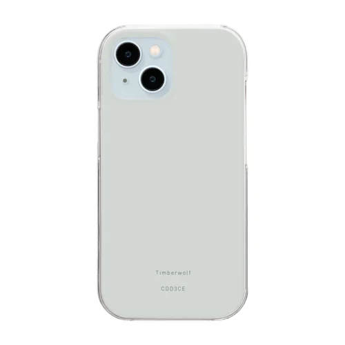 カラーコードIPhoneケース Timberwolf Clear Smartphone Case