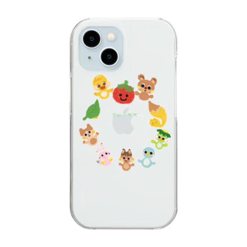 cutefriends_仲間 Clear Smartphone Case