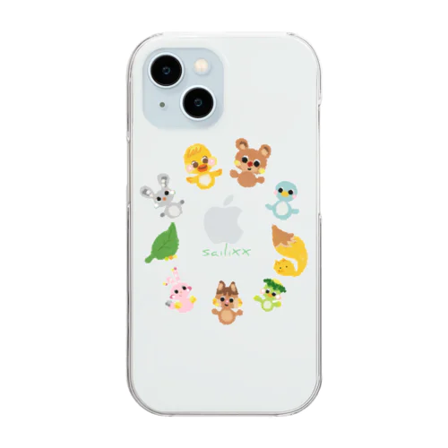 sailixx cutefriends 仲間2 Clear Smartphone Case