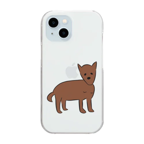 琉球犬 ヒロ Clear Smartphone Case