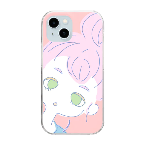 おだんご女の子 Clear Smartphone Case