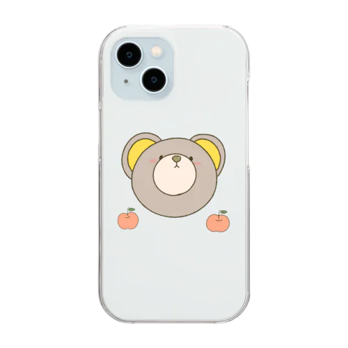 ゆるいくま Clear Smartphone Case
